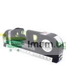 Прецизен лазерен нивелир с 2,5 м ролетка, лазер, 3 LED режима, USB